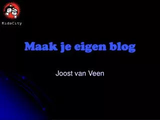 maak je eigen blog