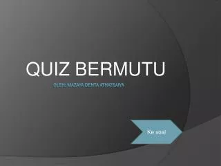 quiz bermutu