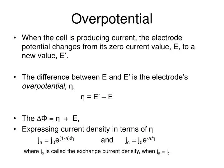 overpotential
