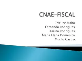 cnae fiscal