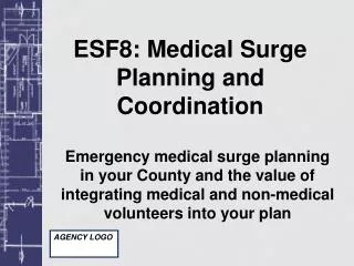 ESF8: Medical Surge Planning and Coordination