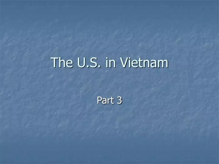 the u s in vietnam