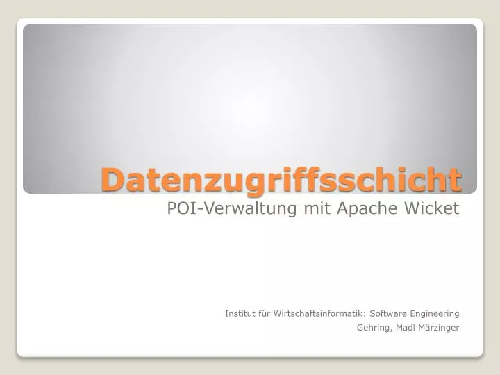 datenzugriffsschicht