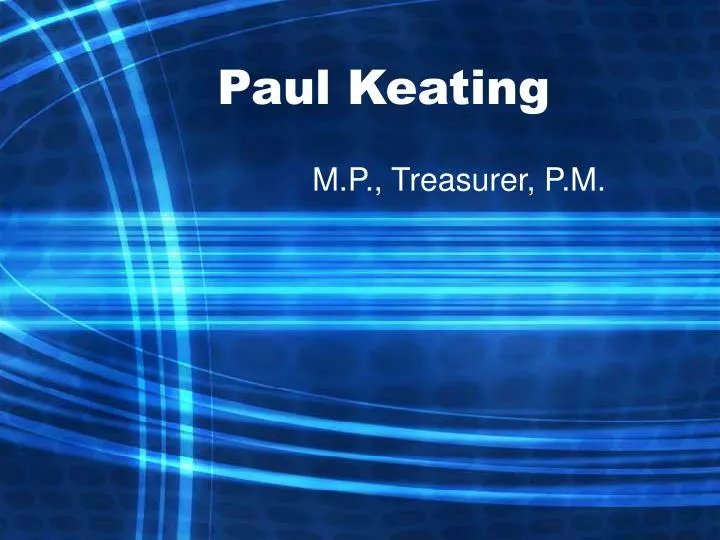 paul keating
