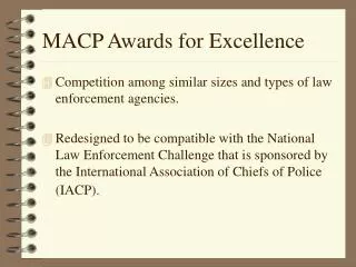 MACP Awards for Excellence