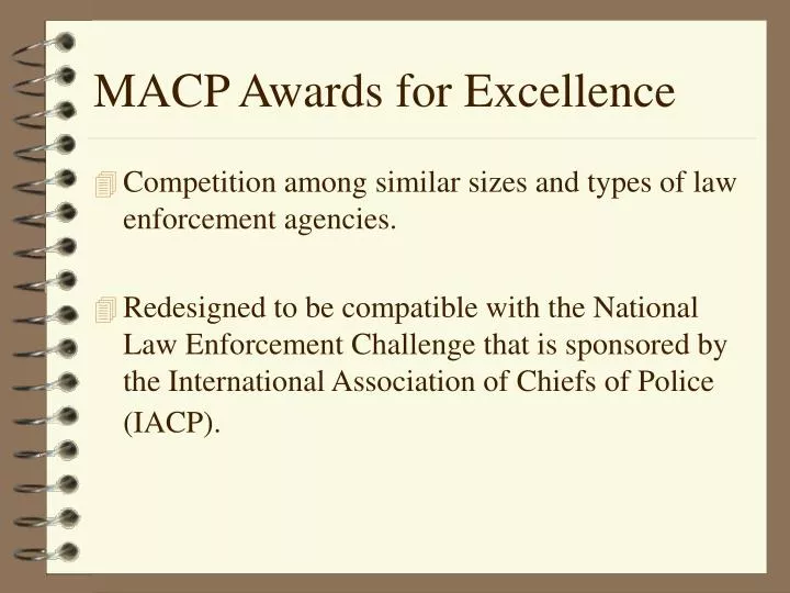 macp awards for excellence