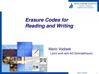 Erasure Codes for Reading and Writing