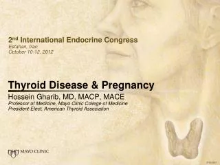 Thyroid Disease &amp; Pregnancy