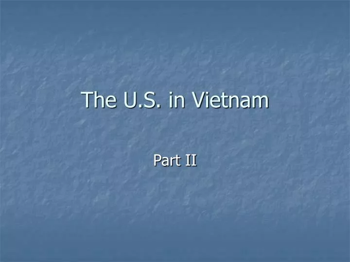 the u s in vietnam