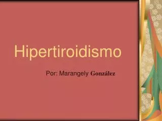 hipertiroidismo
