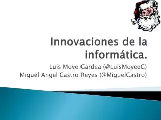 innovaciones de la inform tica