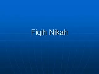 fiqih nikah