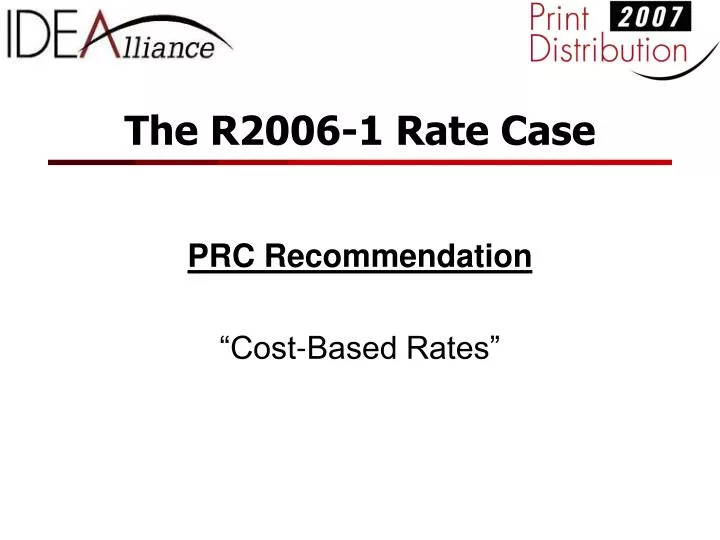 the r2006 1 rate case