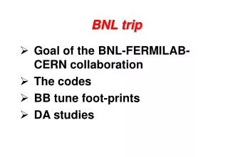 BNL trip