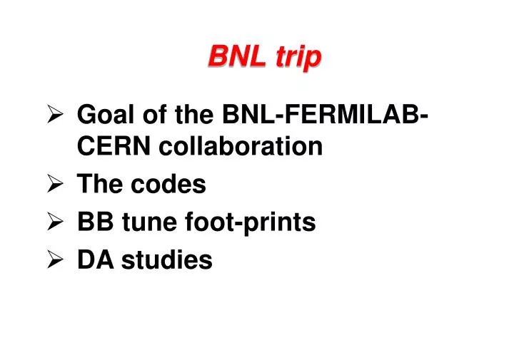 bnl trip