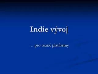 indie v voj