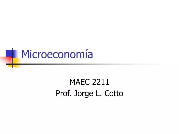 microeconom a