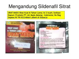 mengandung sildenafil sitrat