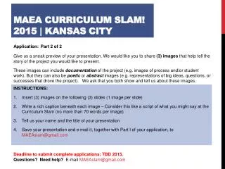 M AEA Curriculum Slam! 2015 | Kansas City