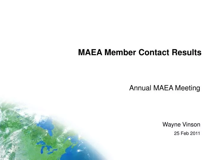 maea member contact results