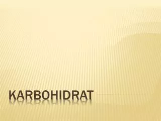 karbohidrat