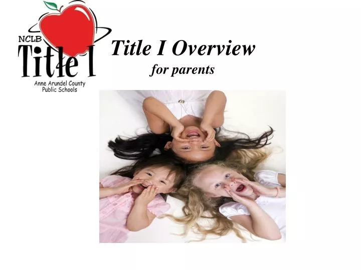 title i overview for parents