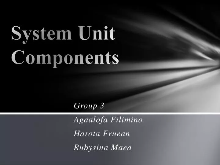 system unit components