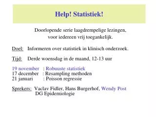 help statistiek