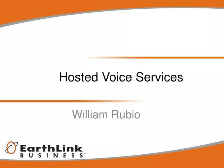 hosted voice services