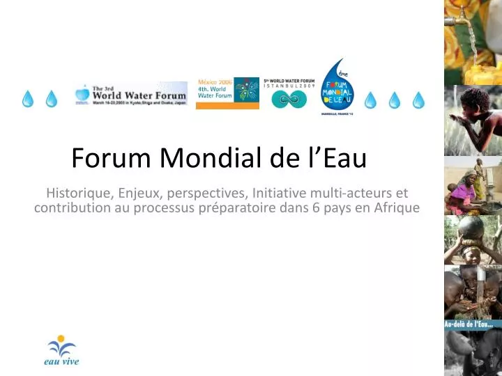 forum mondial de l eau