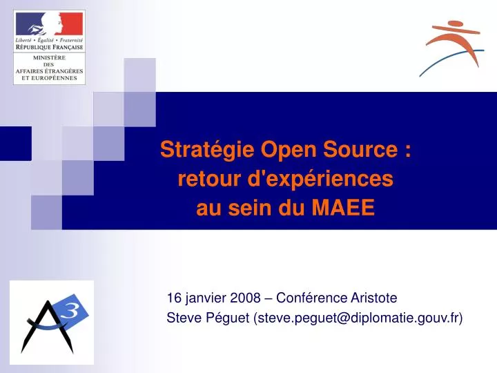 16 janvier 2008 conf rence aristote steve p guet steve peguet@diplomatie gouv fr