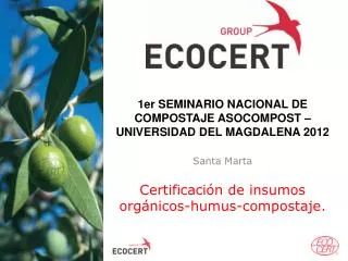 certificaci n de insumos org nicos humus compostaje