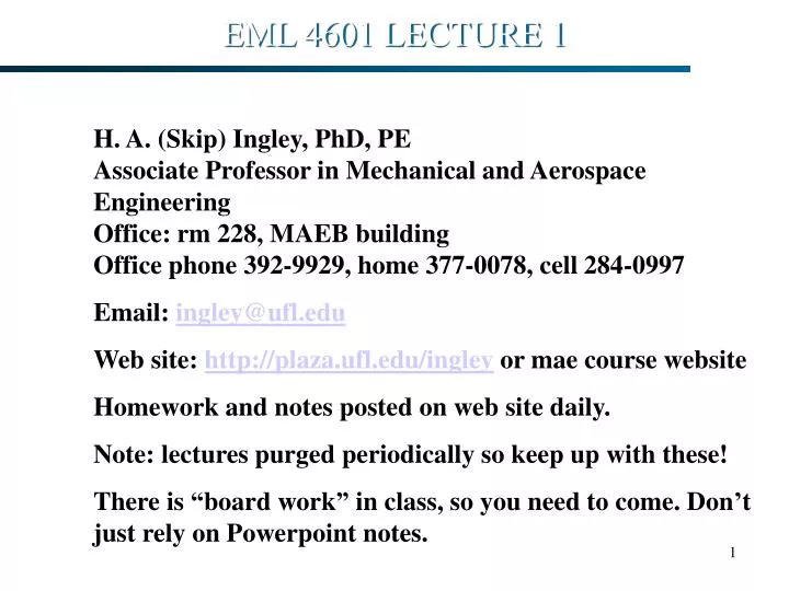 eml 4601 lecture 1
