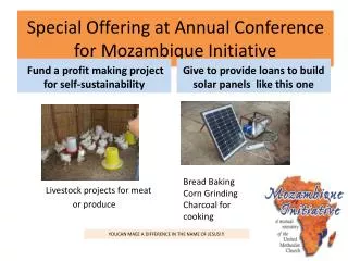 Special Offering at Annual Conference for Mozambique Initiative