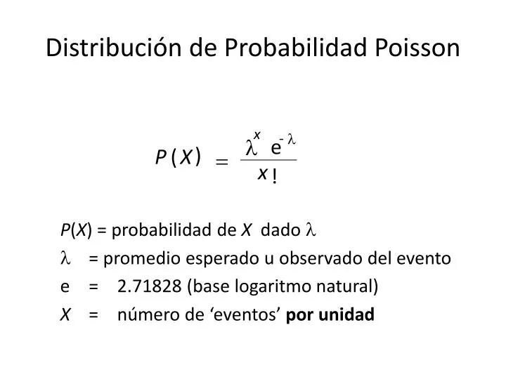 distribuci n de probabilidad poisson