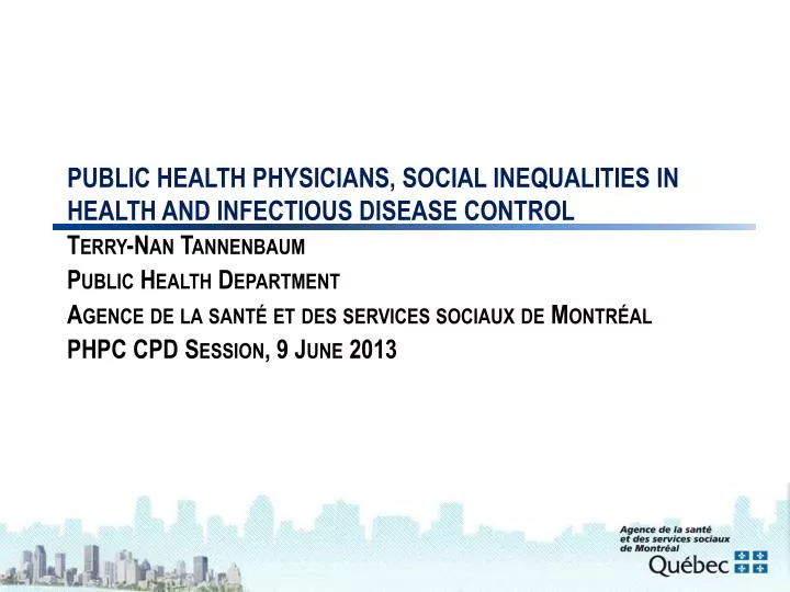 public health physicians social inequalities in health and infectious disease control