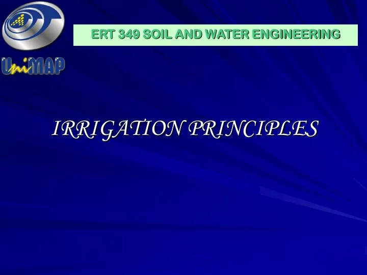 irrigation principles