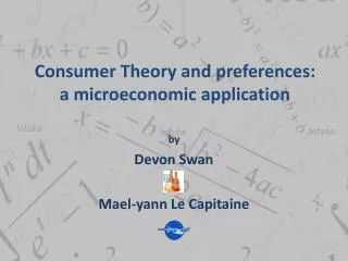 Consumer Theory and preferences: a microeconomic application