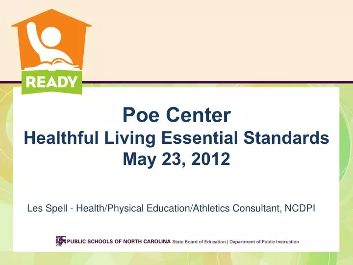 poe center healthful living essential standards may 23 2012
