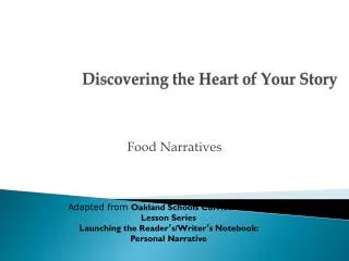 Discovering the Heart of Your Story