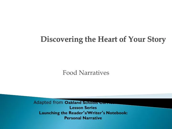 discovering the heart of your story