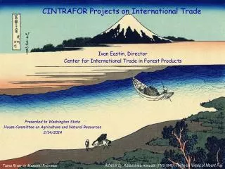 CINTRAFOR Projects on International Trade