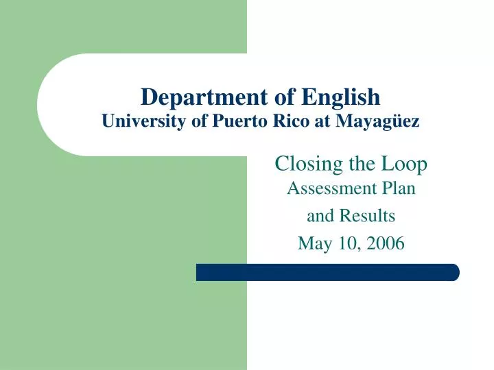 department of english university of puerto rico at mayag ez