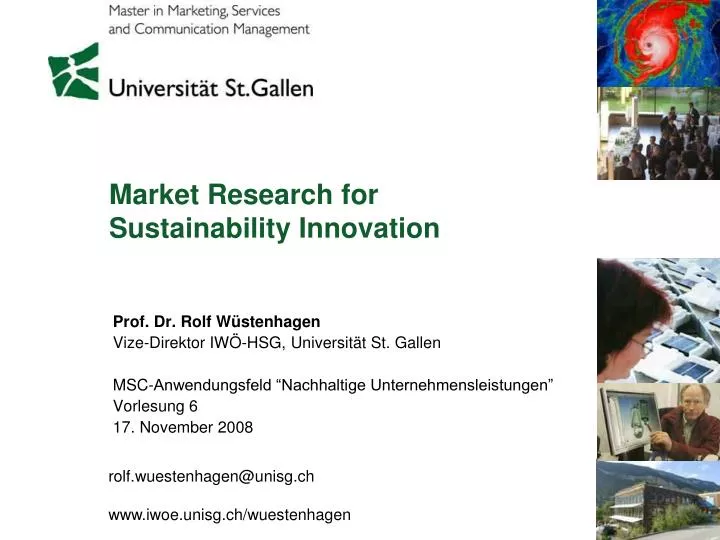 market research for sustainability innovation