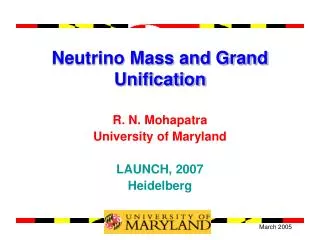 Neutrino Mass and Grand Unification