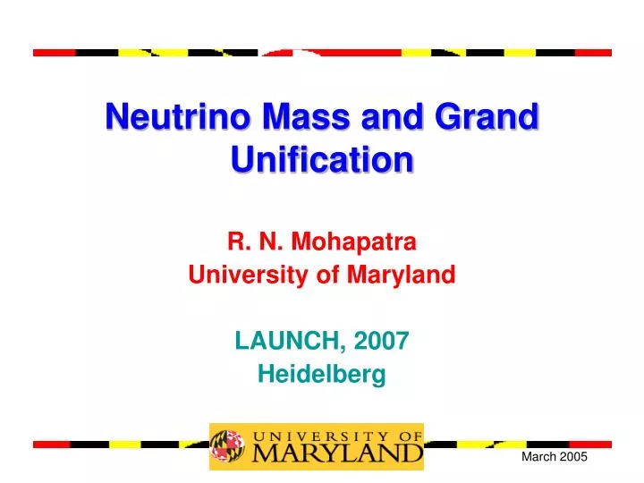 neutrino mass and grand unification