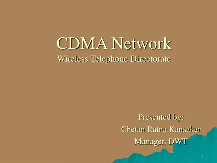 cdma network wireless telephone directorate