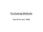 Overview of Hospital Purchasing Methods According to Law 89 (1998) - slide 1