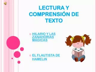 lectura y comprensi n de texto