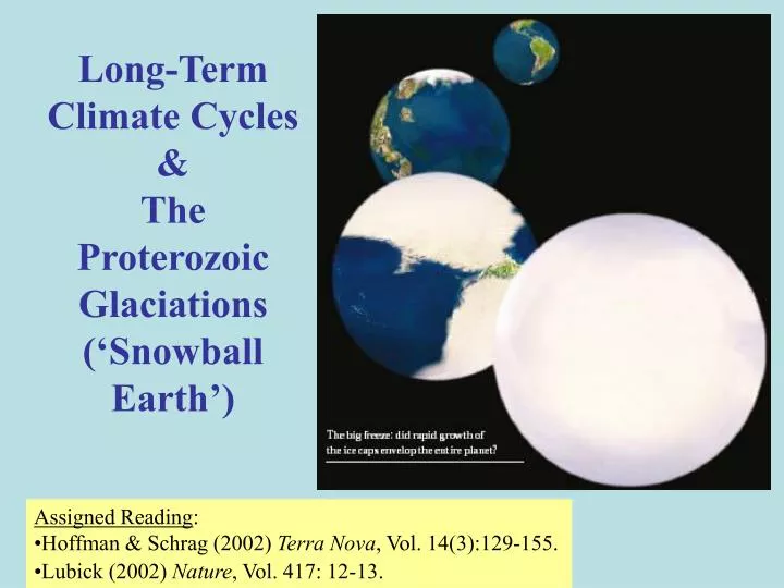 long term climate cycles the proterozoic glaciations snowball earth